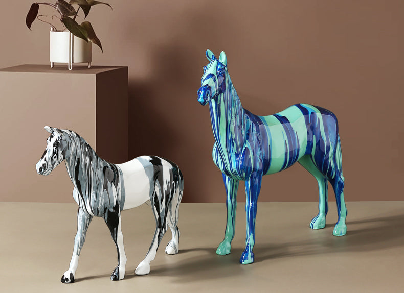 PopStride - Abstract Equine Art Sculpture