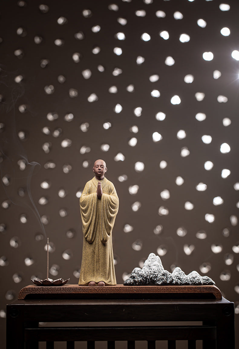 Zen Serenity Monk Sculpture – FancyAdd