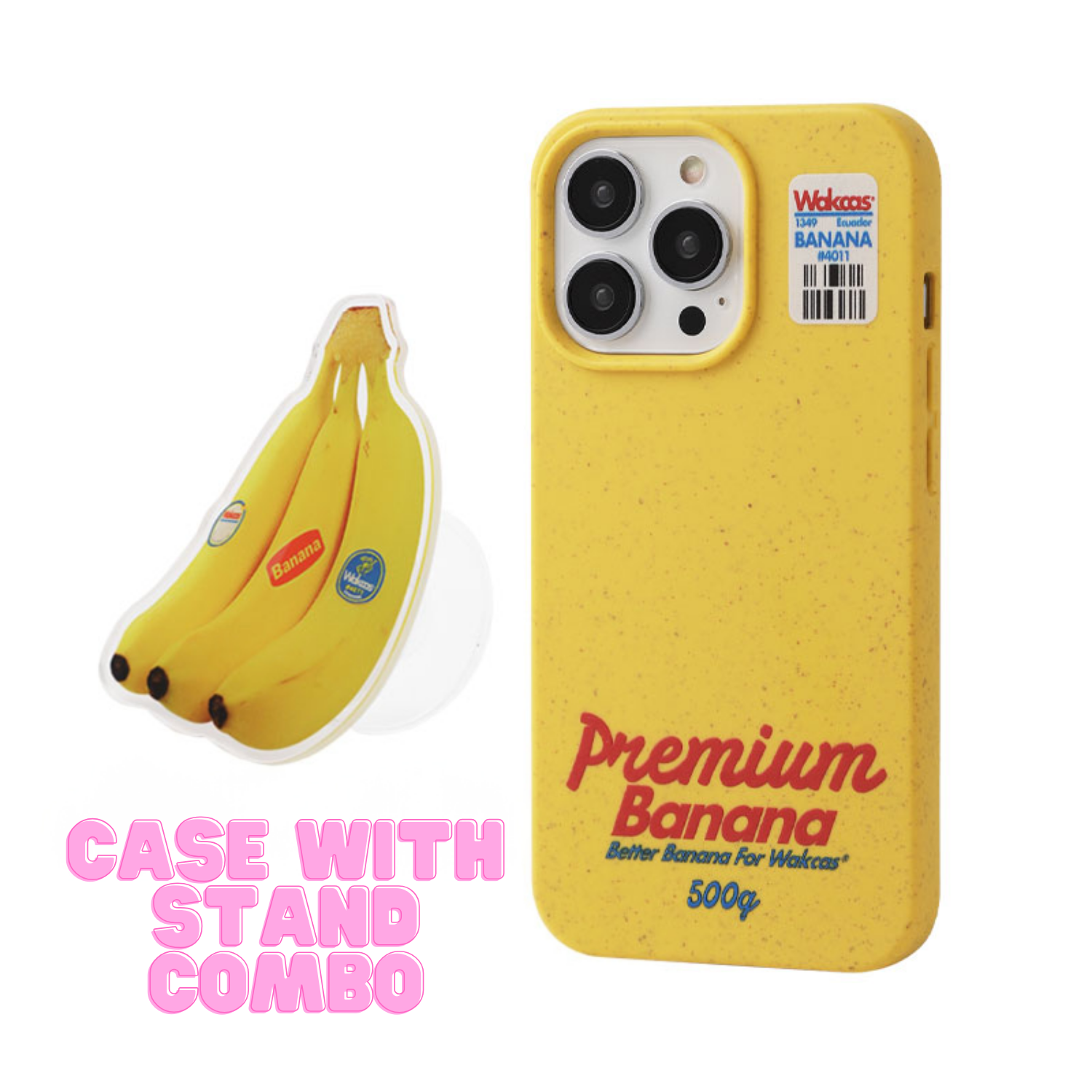 Eco-Friendly Banana Yellow Phone Case with Acrylic Airbag Stand – FancyAdd Eco-Friendly Banana Yellow Phone Case with Acrylic Airbag Stand – FancyAdd