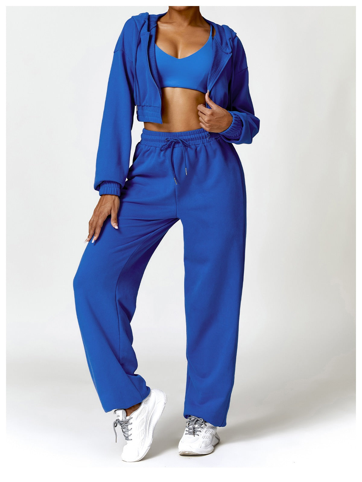 Mona Luxe 지퍼 스웨트수트 