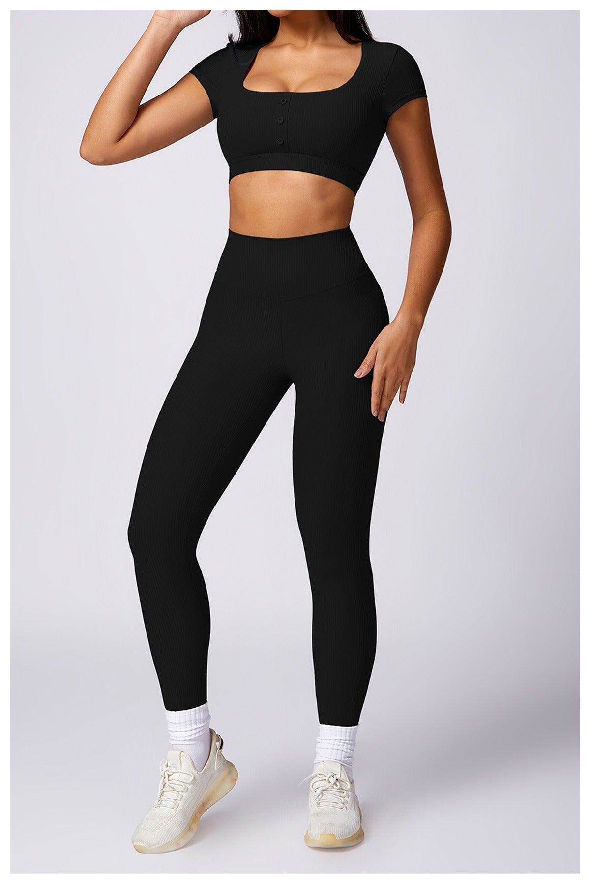 Valerie T-Sleeve Crop & Leggings Set