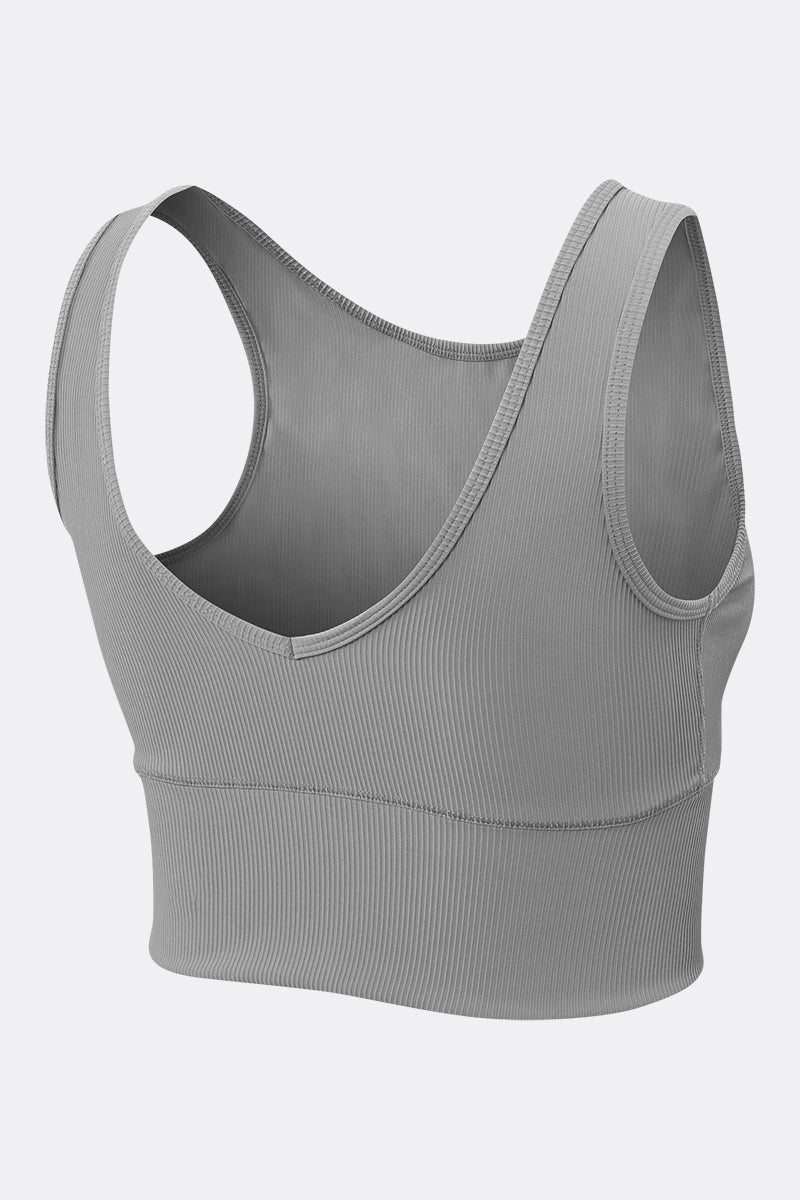 Ribbed Reversible Crop Tank Top