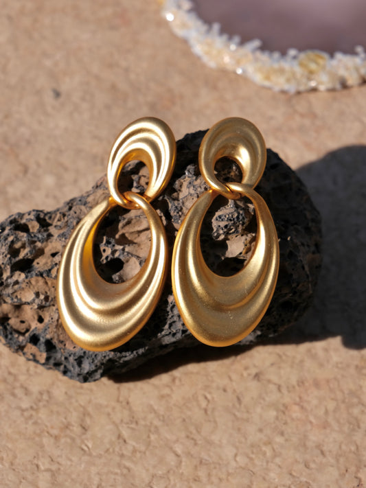 “Flowing Sands” Original Double Hoop Earrings