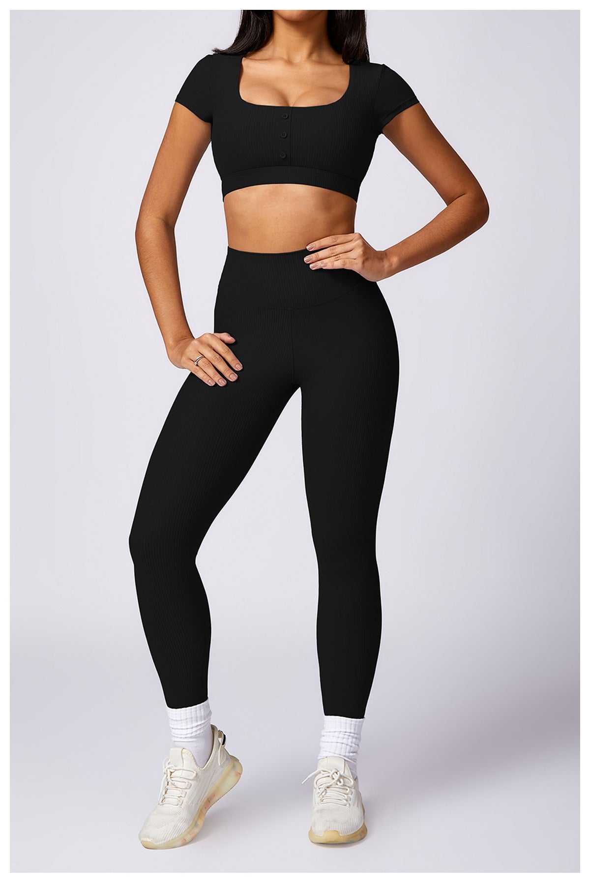 Valerie T-Sleeve Crop & Leggings Set