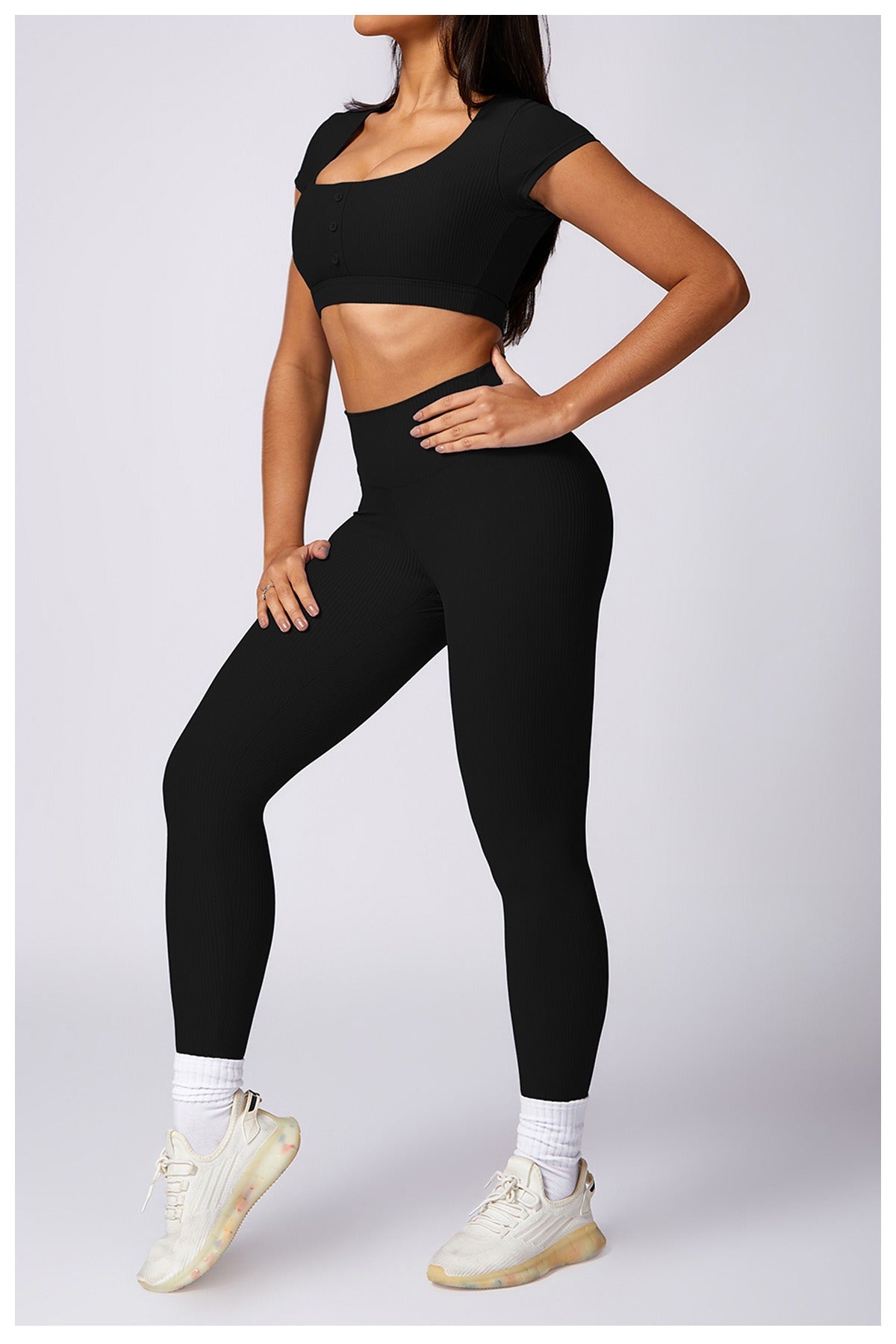 Valerie T-Sleeve Crop & Leggings Set