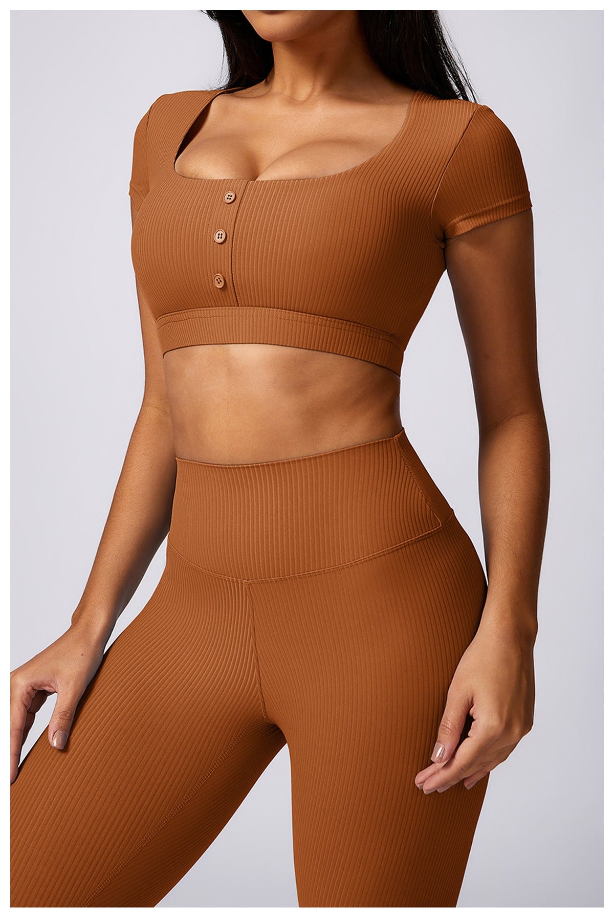 Valerie Buttoned Crop Top