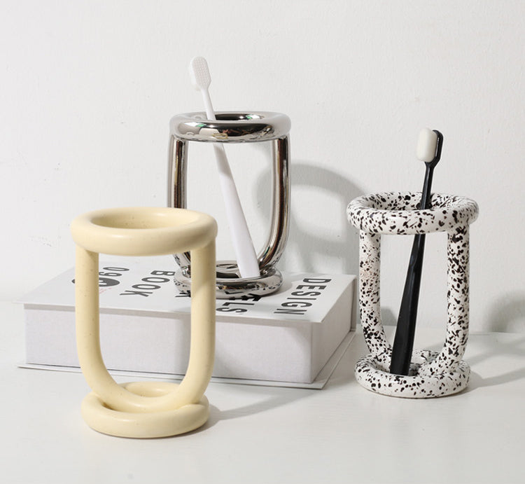 LuxeClean Toothbrush Holder