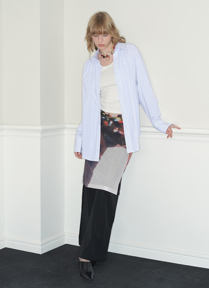 Mesh Low-waisted Slimming One-step Skirt RUN0028