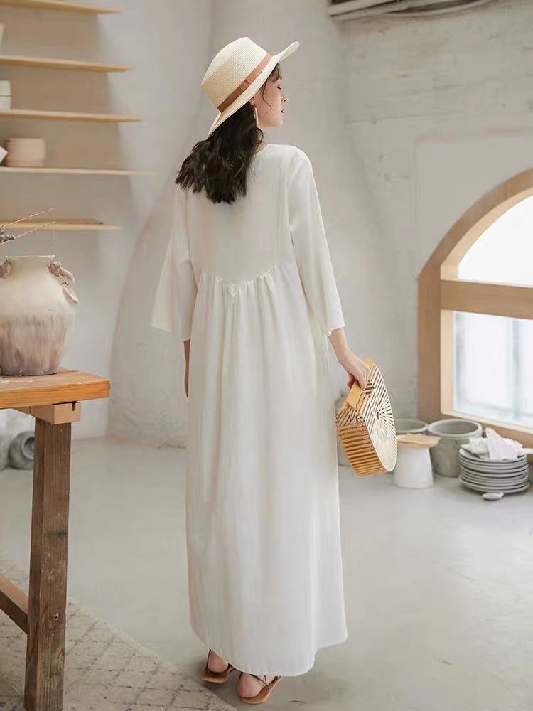 Porcelain Resort Maxi Dress in White