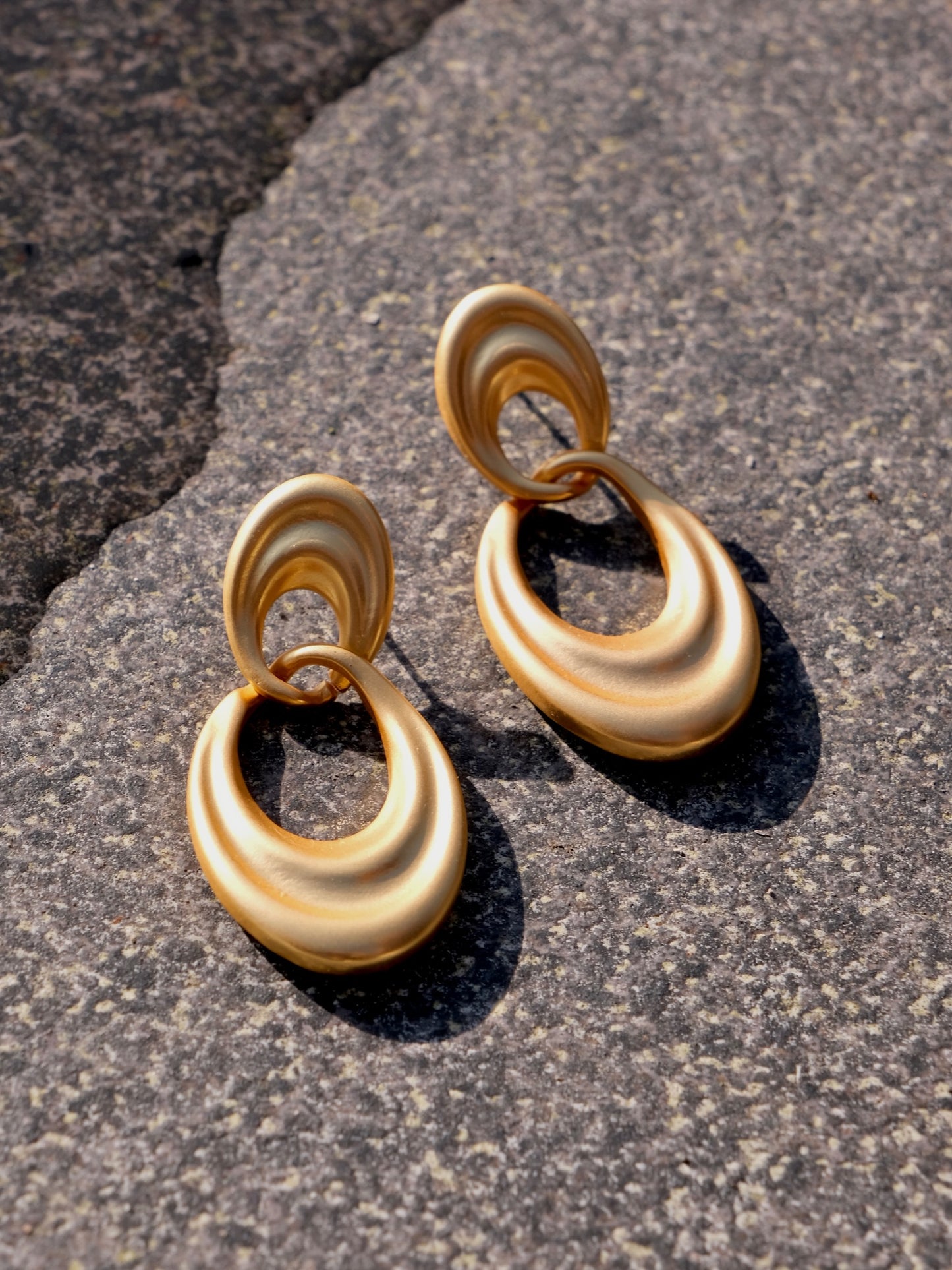 “Flowing Sands” Original Double Hoop Earrings