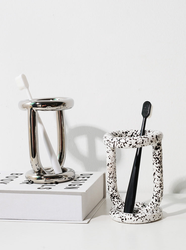 LuxeClean Toothbrush Holder