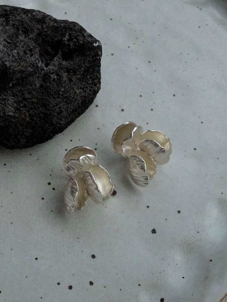 “Moonlight Shell” Minimalist Designer Earrings