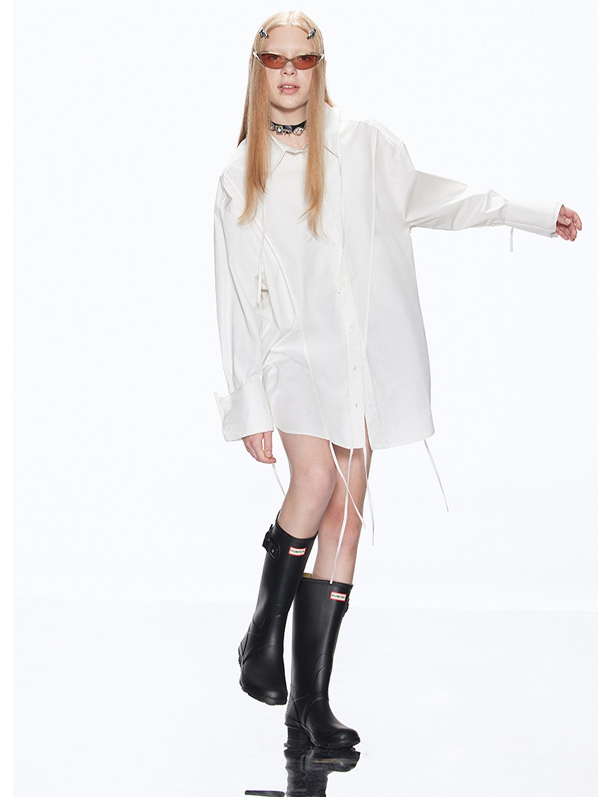 String Oversized Shirt RUN0024