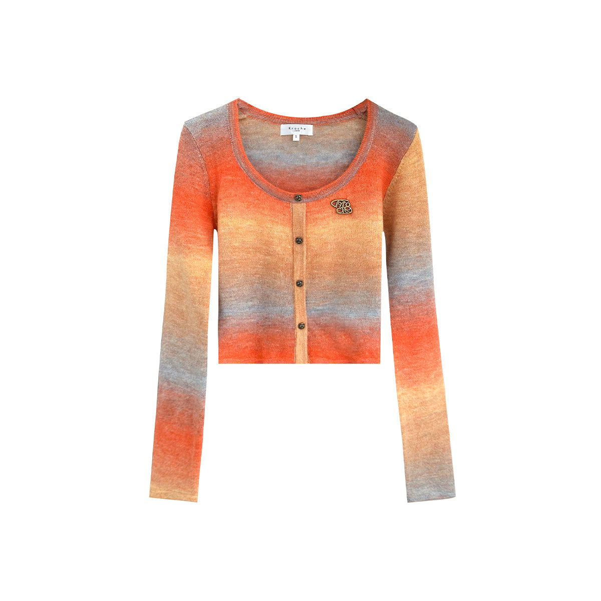 Kroche Vintage Gradient Slim Knit Top