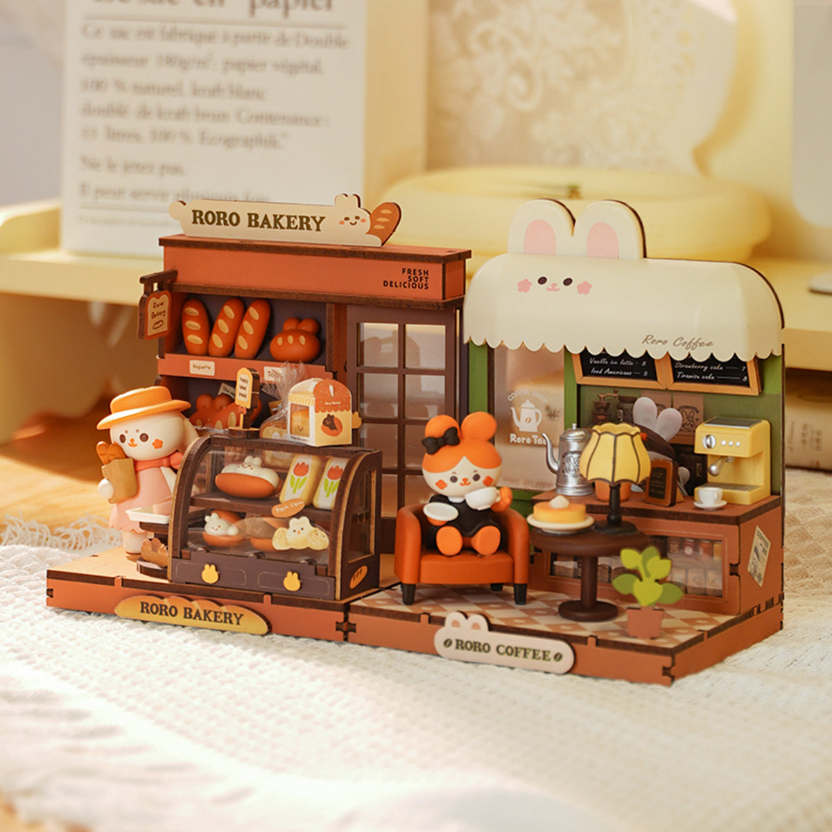 Miniature House Kits - Roro's Bakery & Coffee Shops