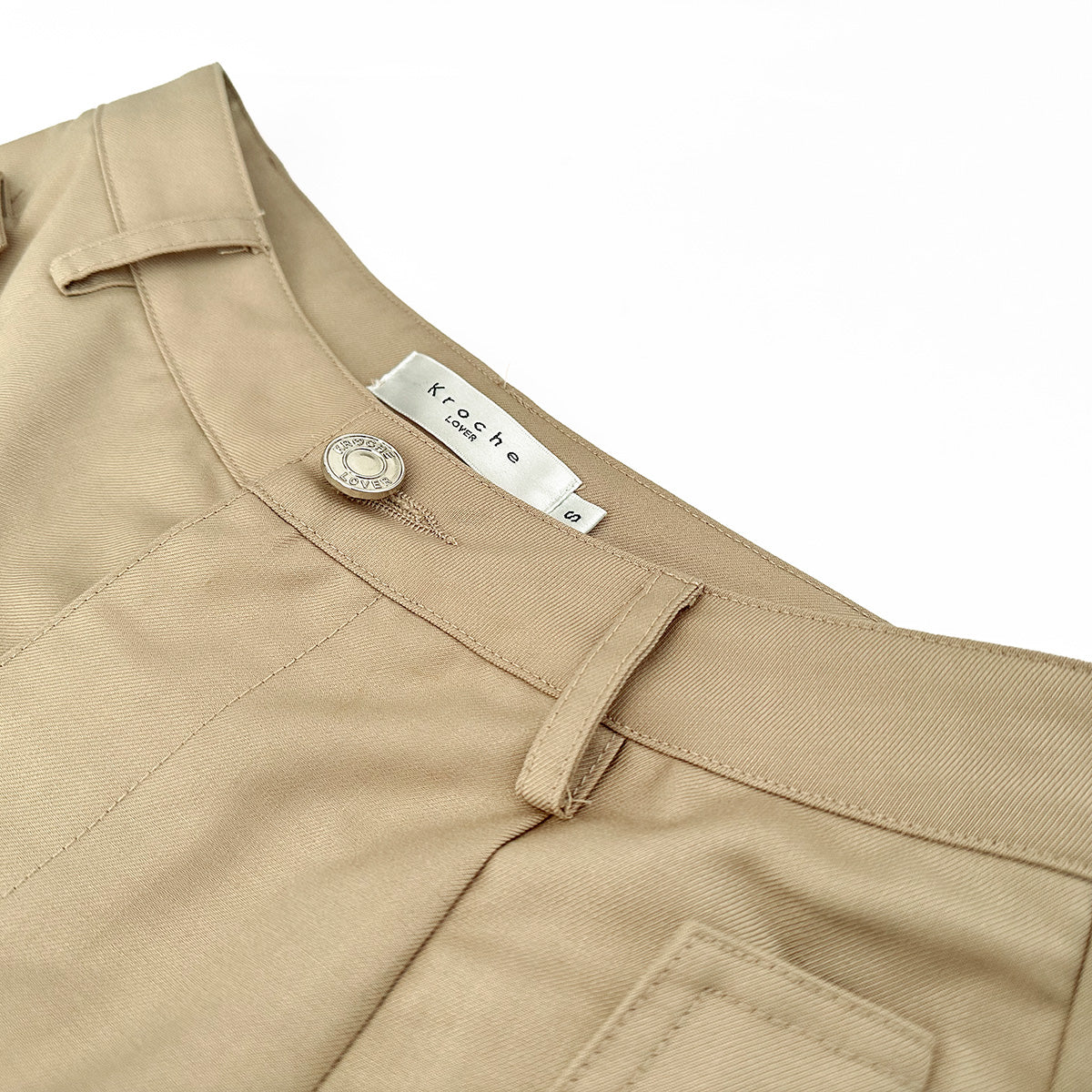 Kroche Multi-Pocket Oversized Cargo Pants Khaki