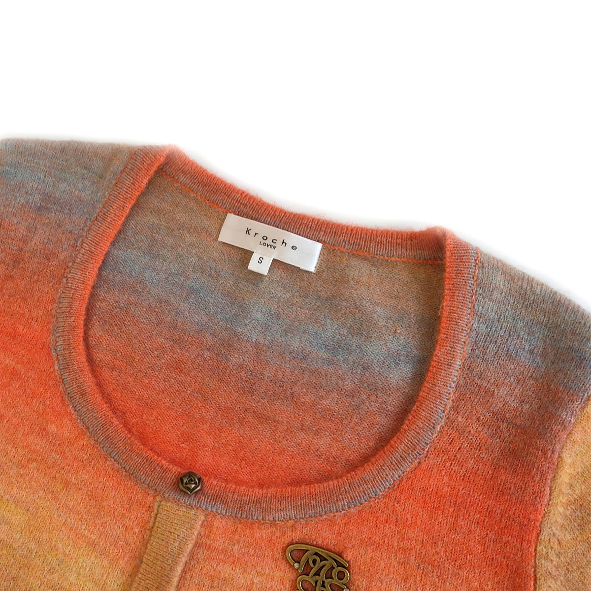 Kroche Vintage Gradient Slim Knit Top