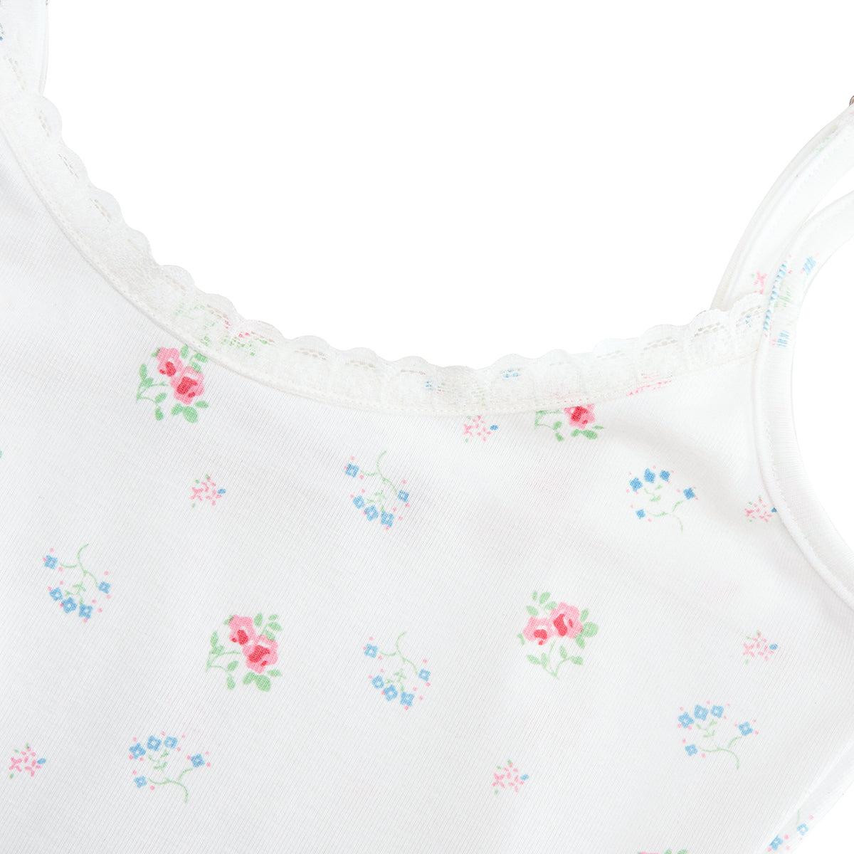 Kroche Lace Floral Diagonal Hem Halter Dress