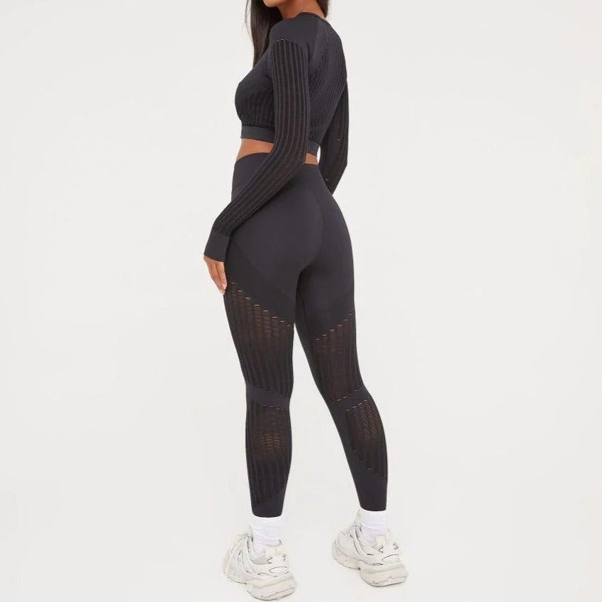 Laser Cut Longsleeve & Leggings Set