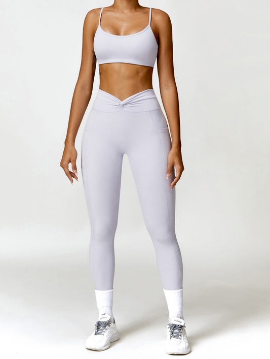 탑 &amp; 트위스트 레깅스 세트