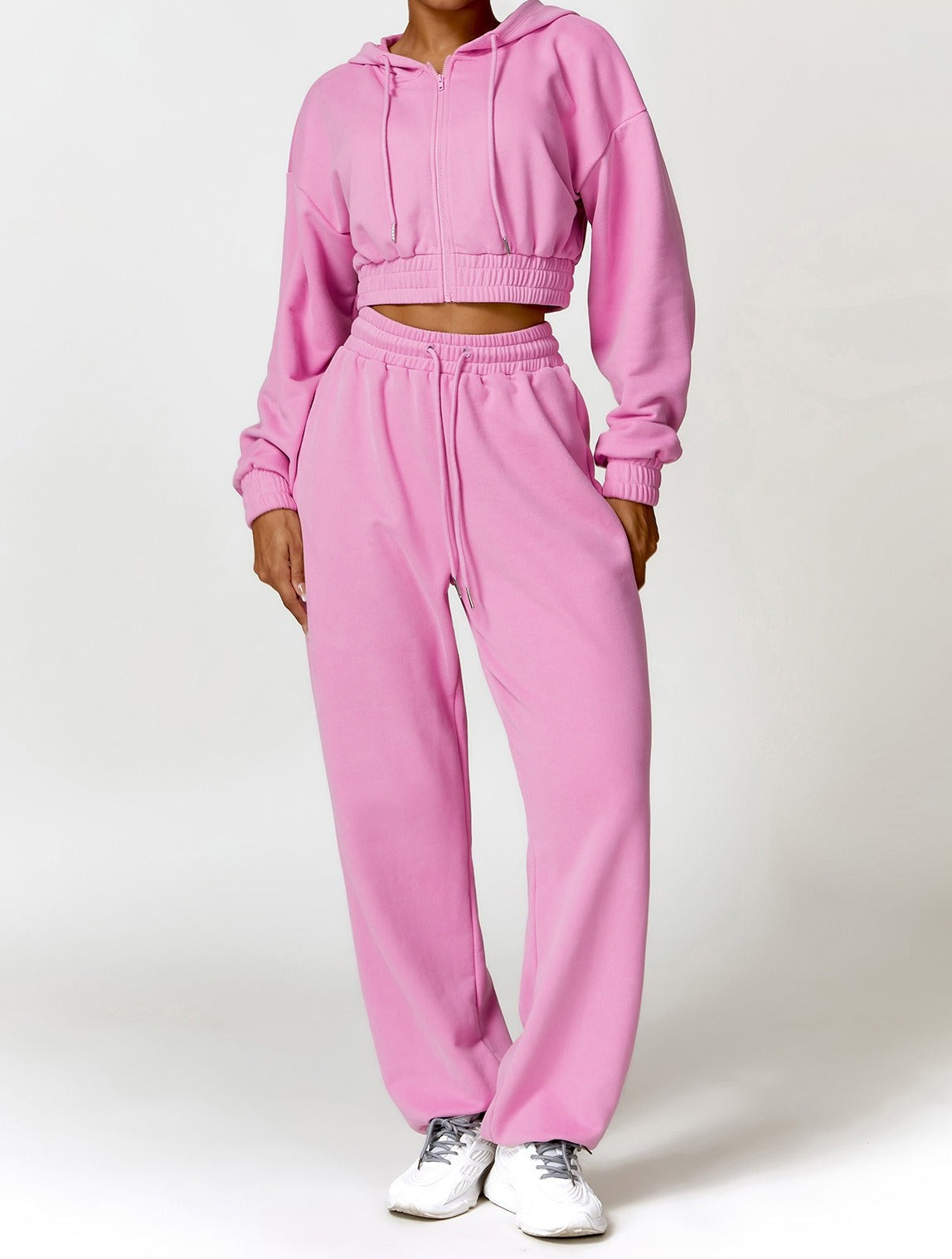 Mona Luxe 지퍼 스웨트수트 