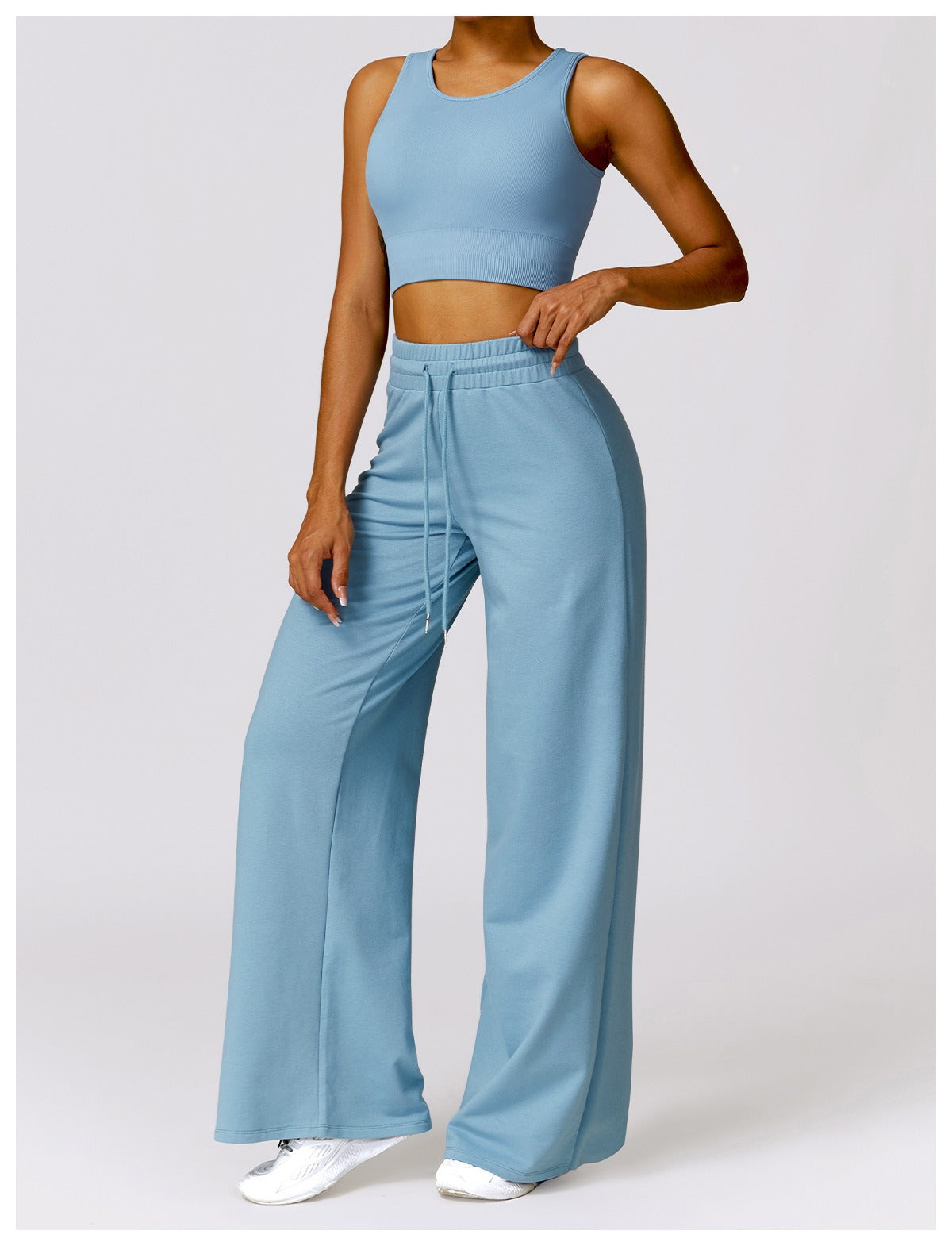 Bella Crop Top & Flared Set – FancyAdd