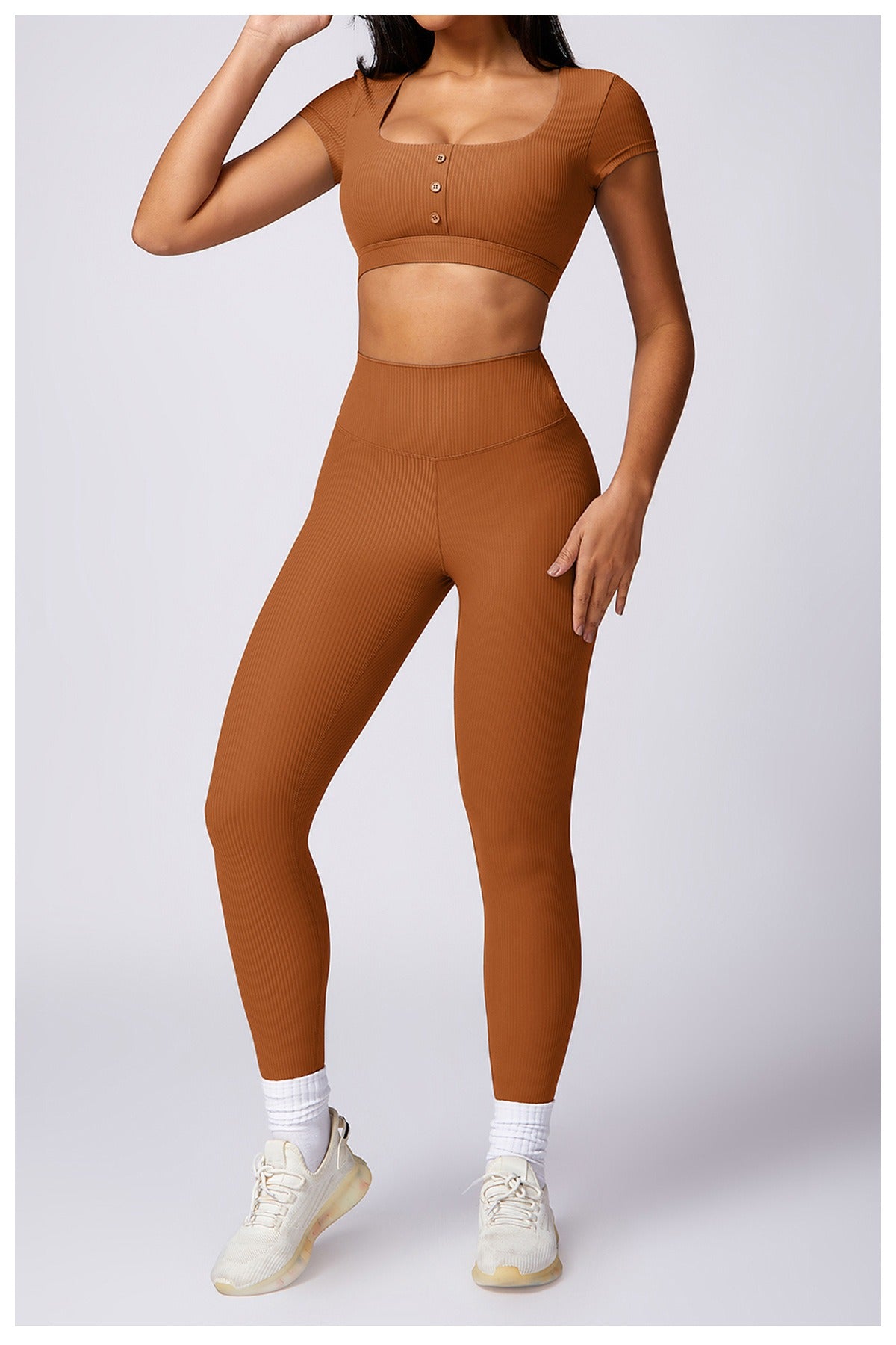 Valerie T-Sleeve Crop & Leggings Set