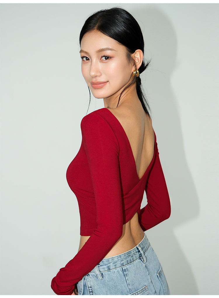 Neva Square Neck Slim Blouse