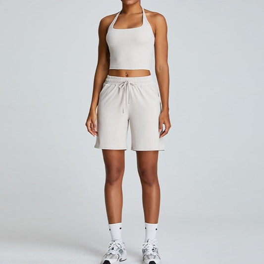 Milana 홀터 탑 &amp; 쇼츠 세트 