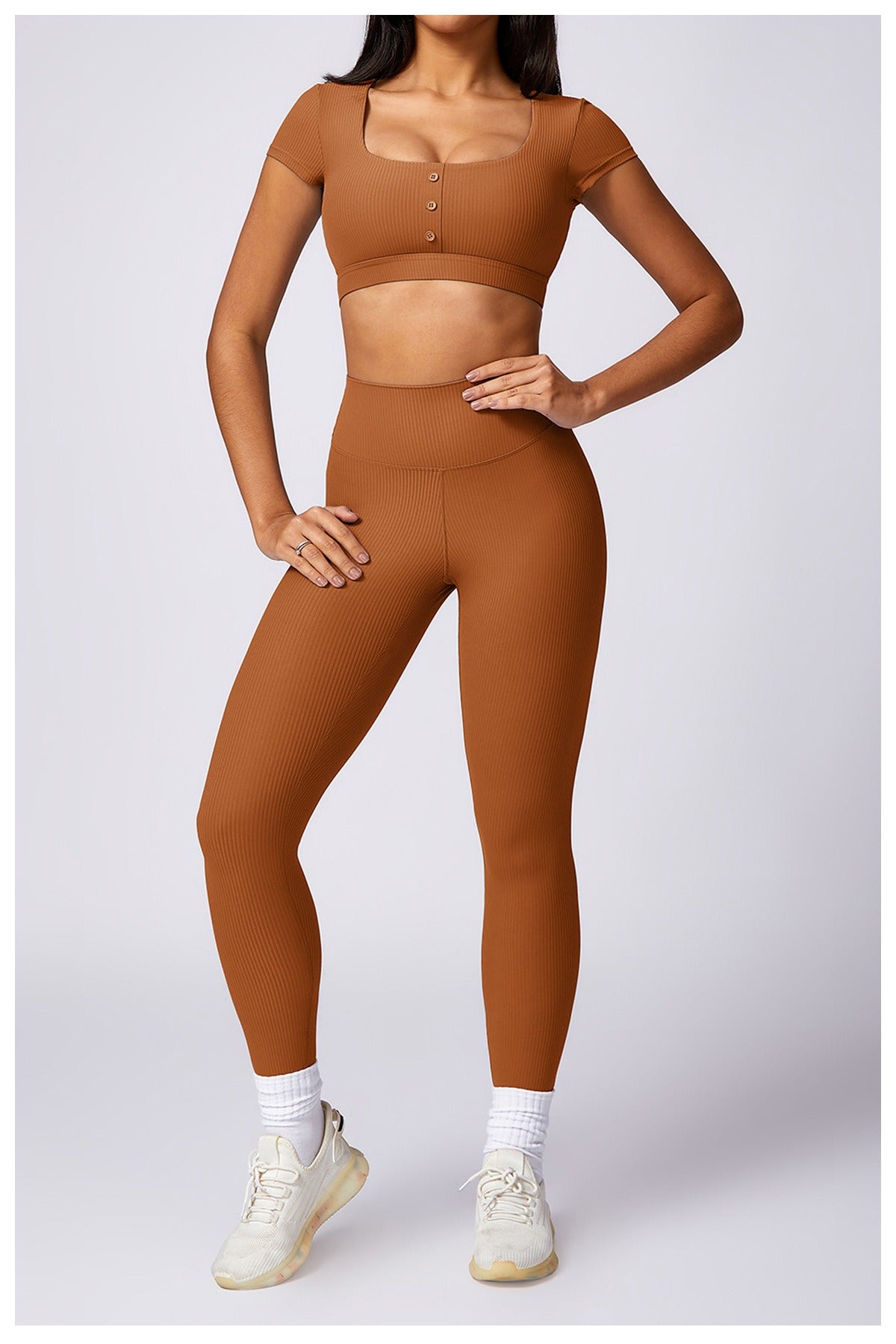 Valerie T-Sleeve Crop & Leggings Set