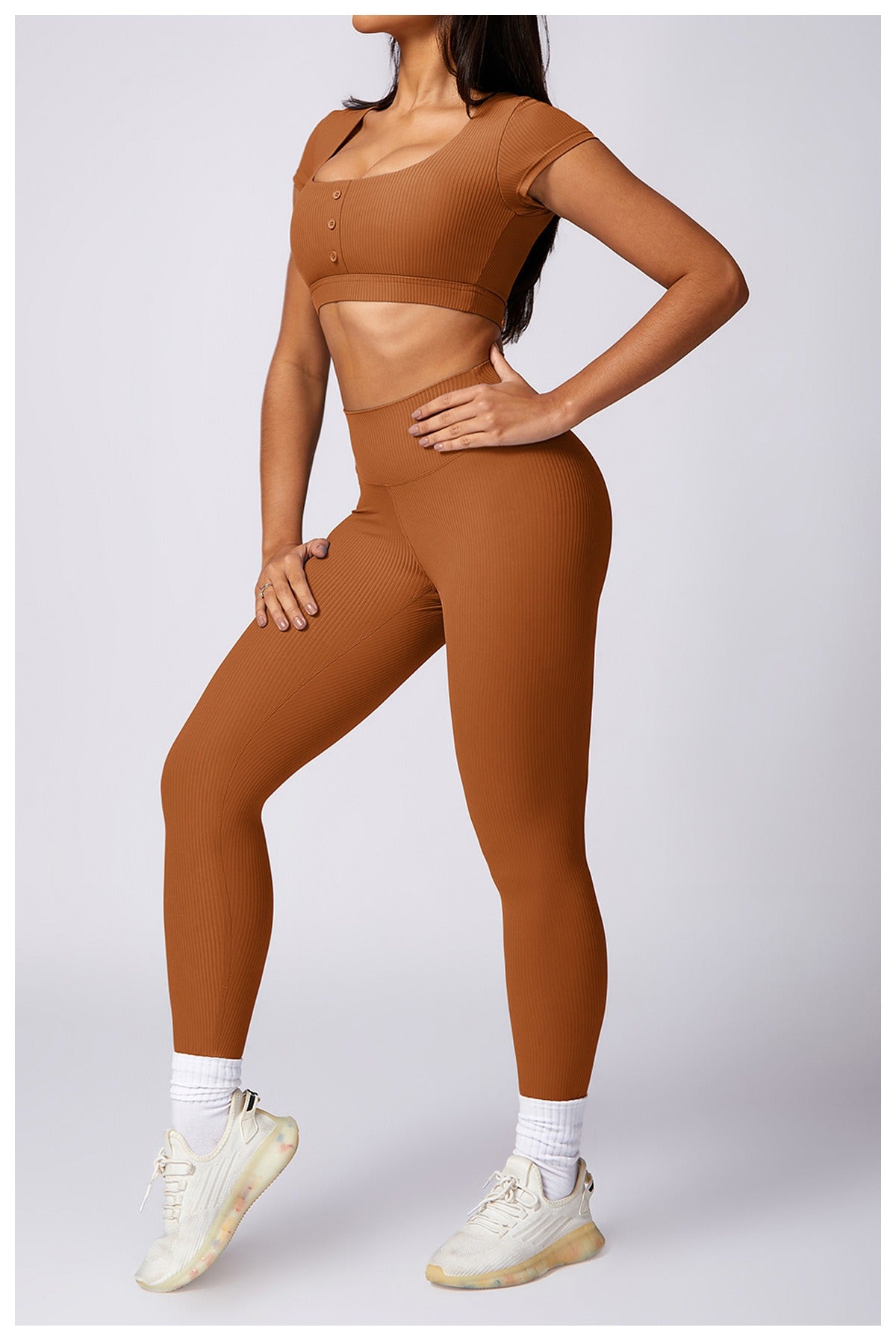 Valerie T-Sleeve Crop & Leggings Set