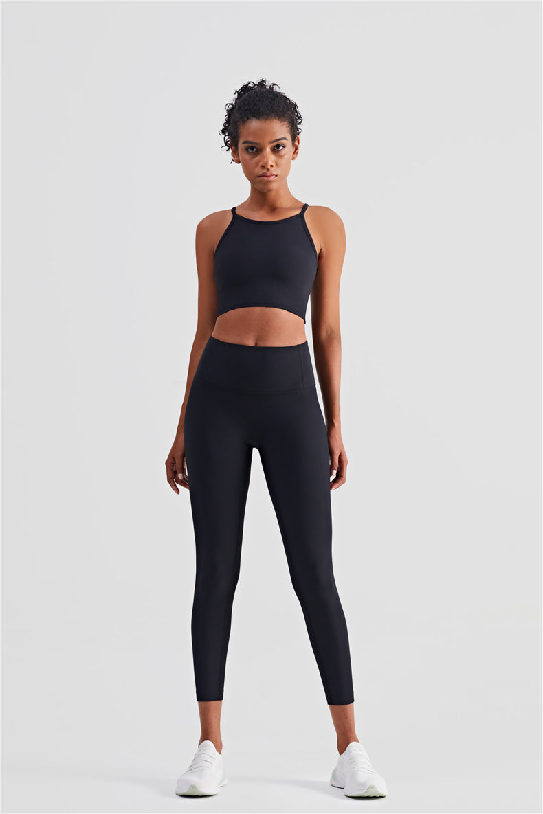 Ribbed Bra Top & Capri Legging Activewear Sets