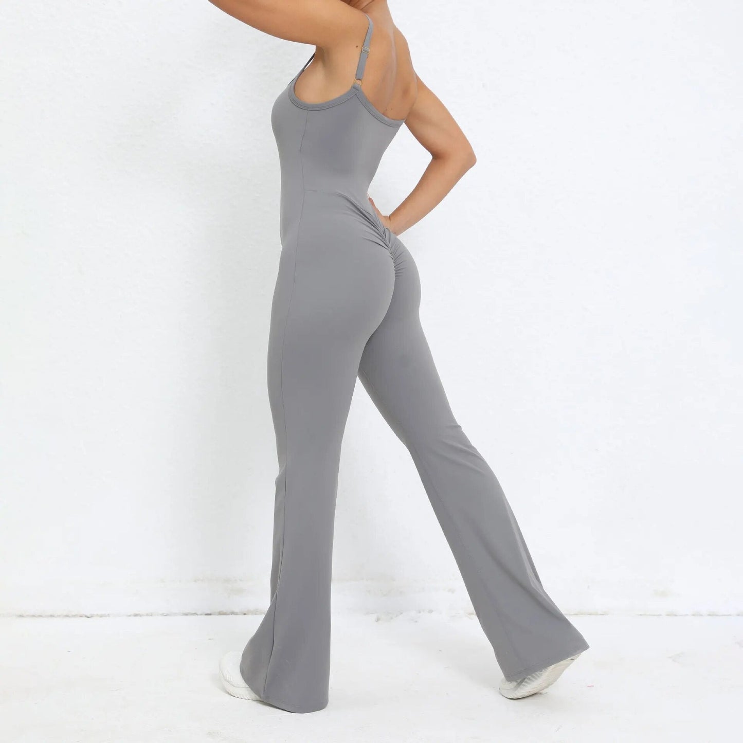 Essential Strappy Flared Jumpsuit