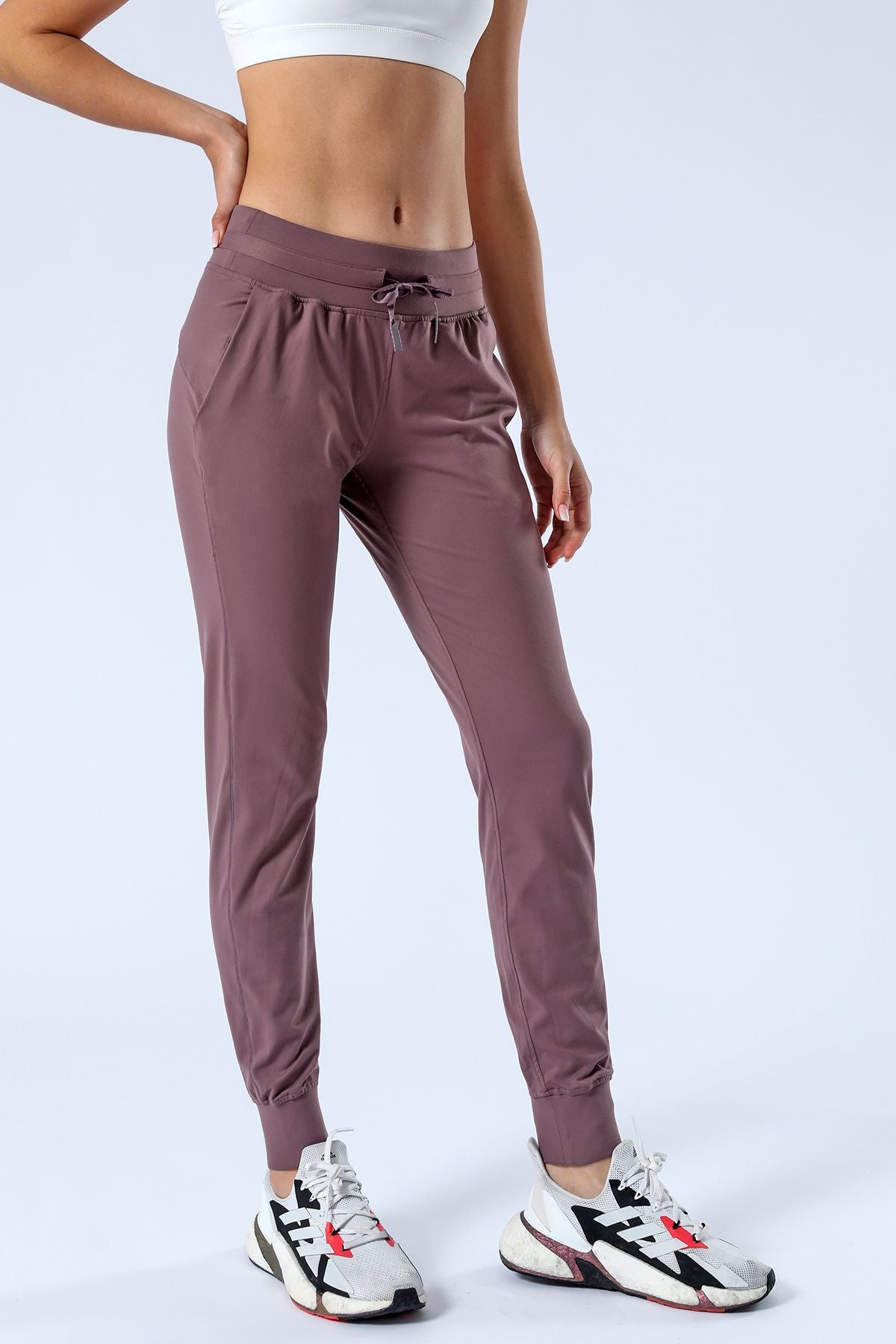 Tapered Joggers with Drawstring