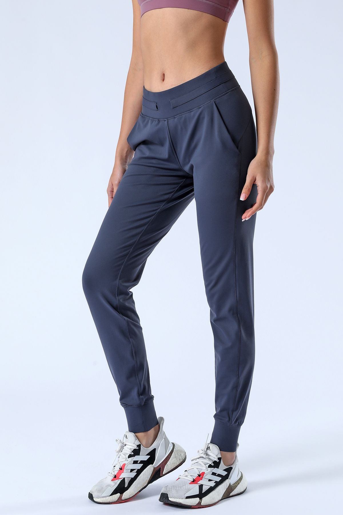 Tapered Joggers with Drawstring