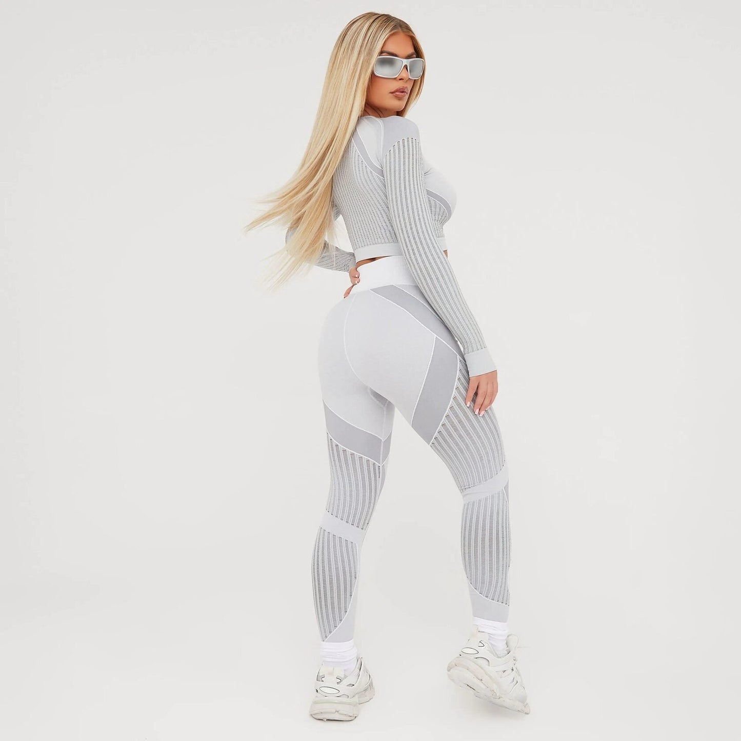 Laser Cut Longsleeve & Leggings Set