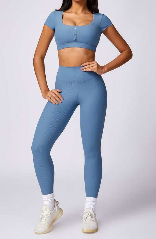 Valerie T-Sleeve Crop & Leggings Set