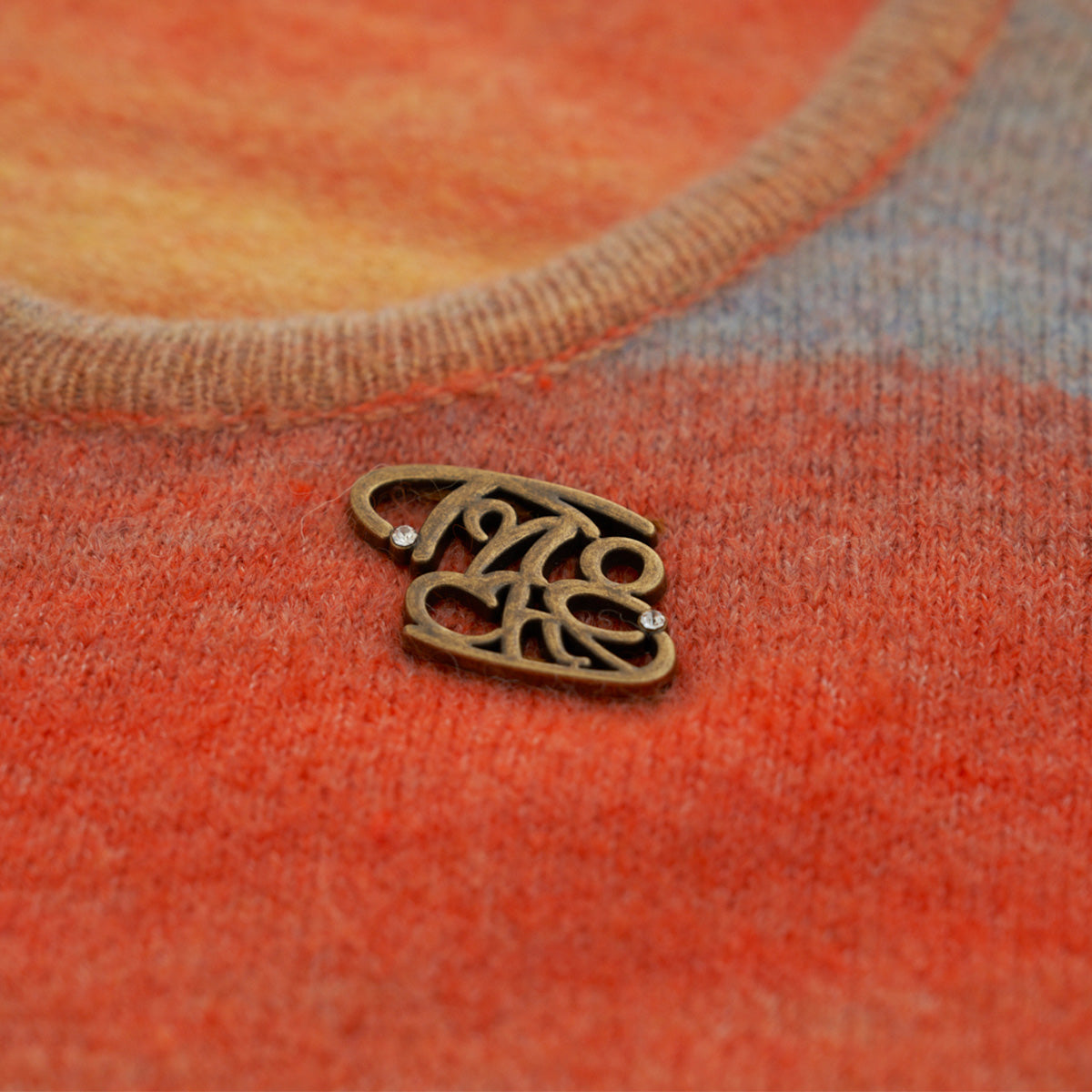 Kroche Vintage Gradient Slim Knit Top