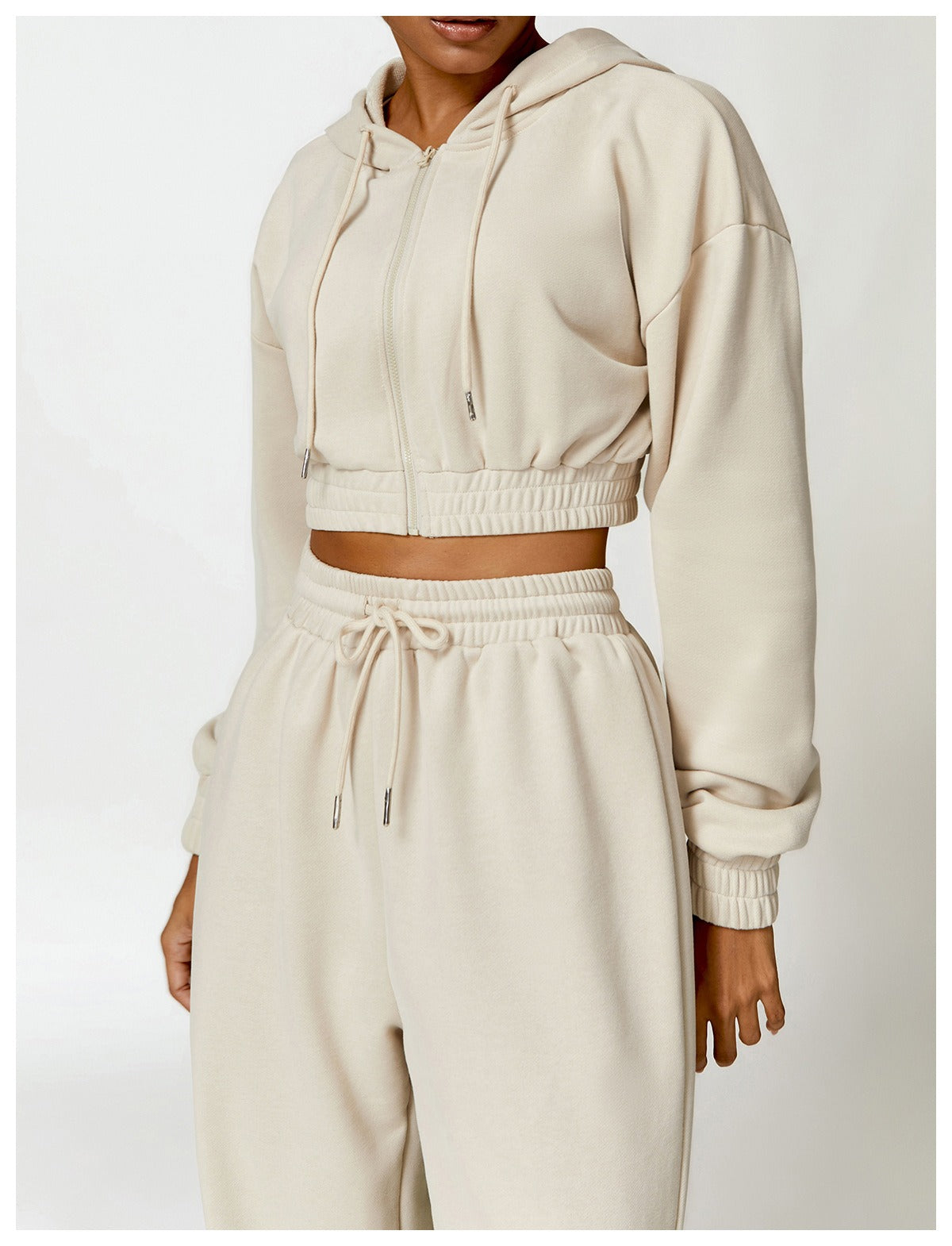 Mona Luxe 지퍼 스웨트수트 