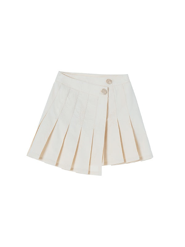 Shirt Pleats Skirt Belt Set-up