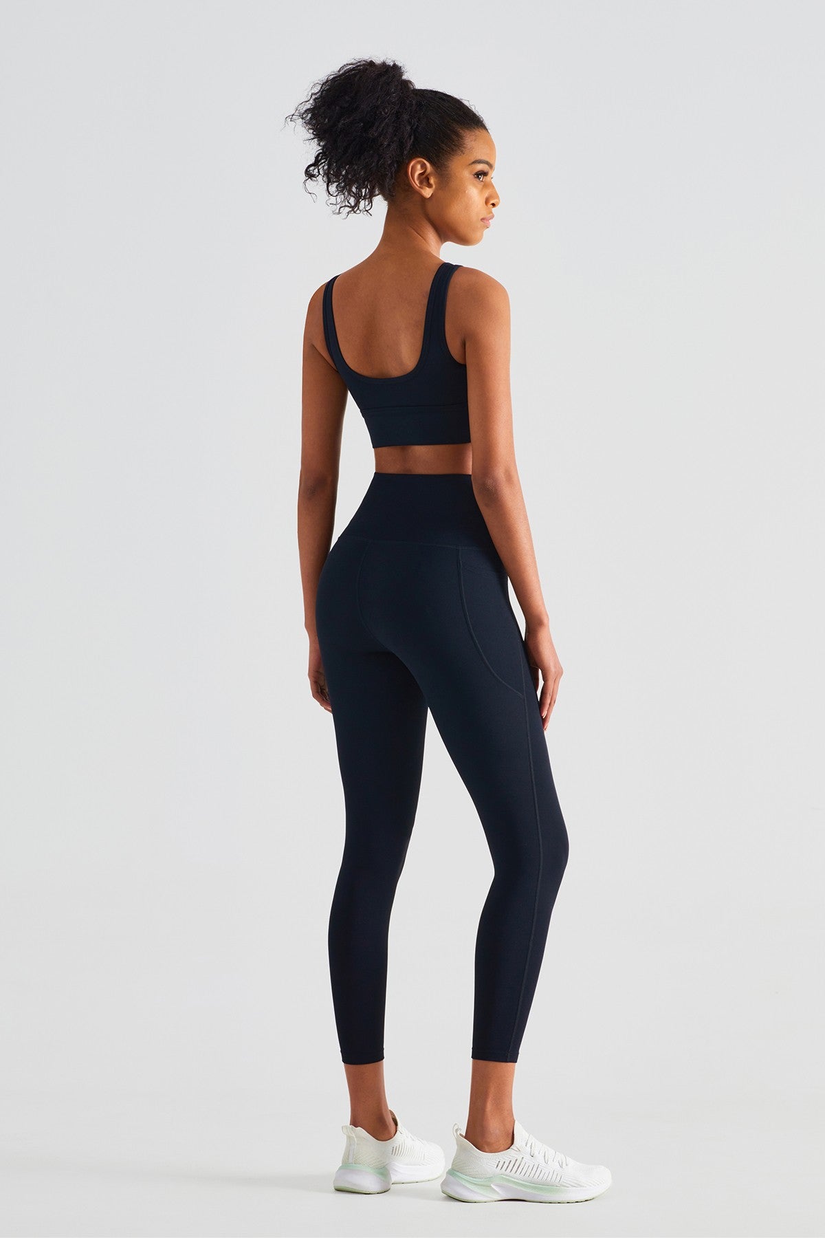 Sleek Ruched Longline Sports Bra