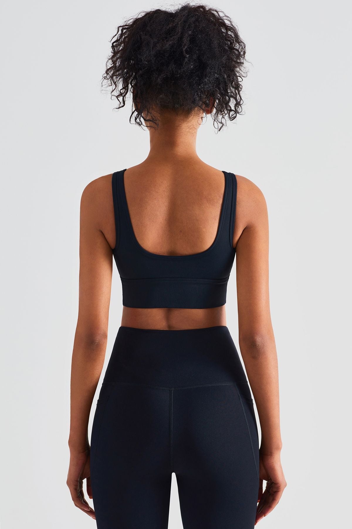 Sleek Ruched Longline Sports Bra