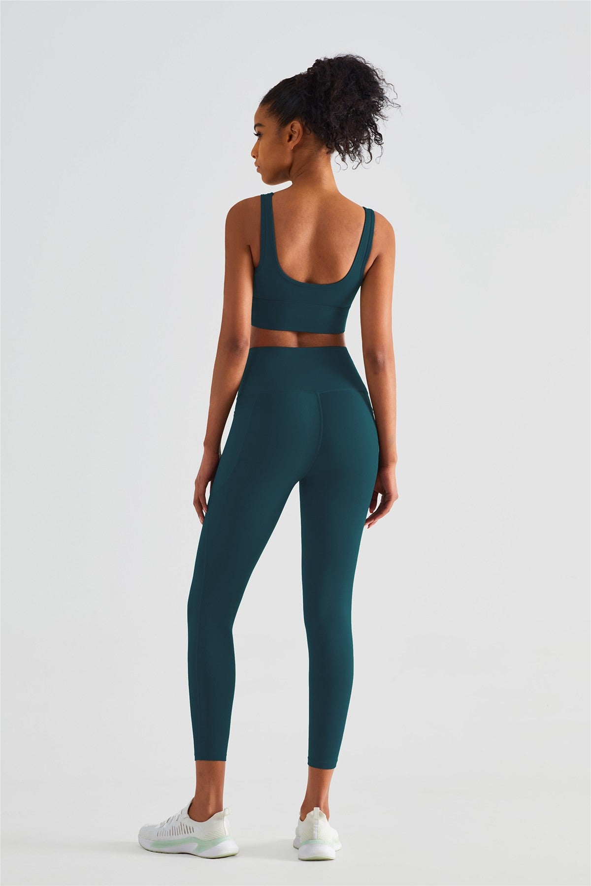 Sleek Ruched Longline Sports Bra