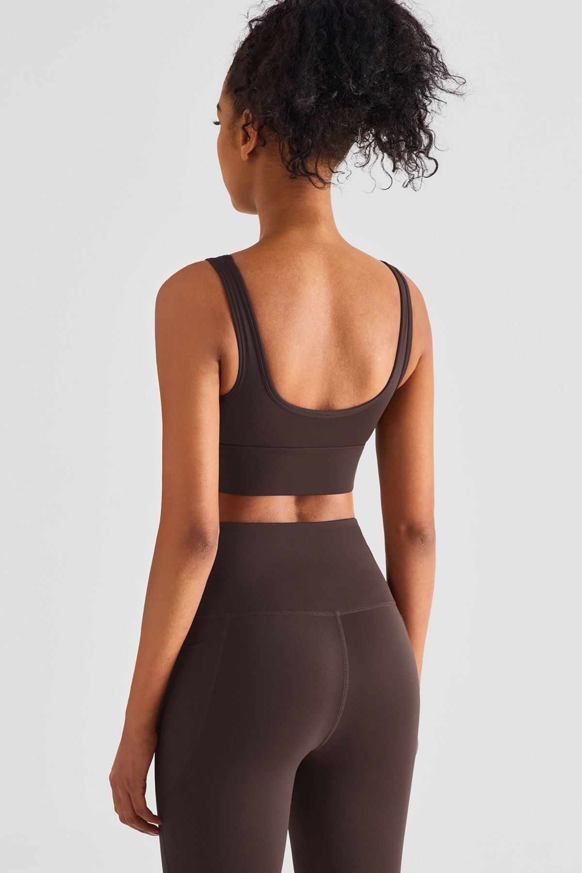 Sleek Ruched Longline Sports Bra