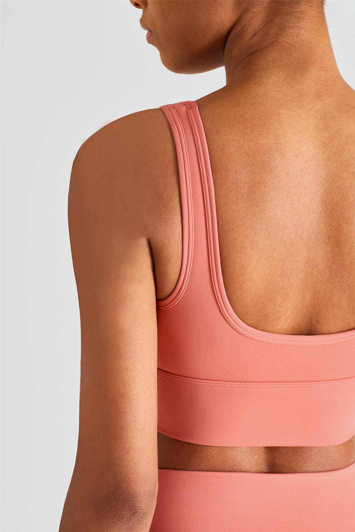 Sleek Ruched Longline Sports Bra