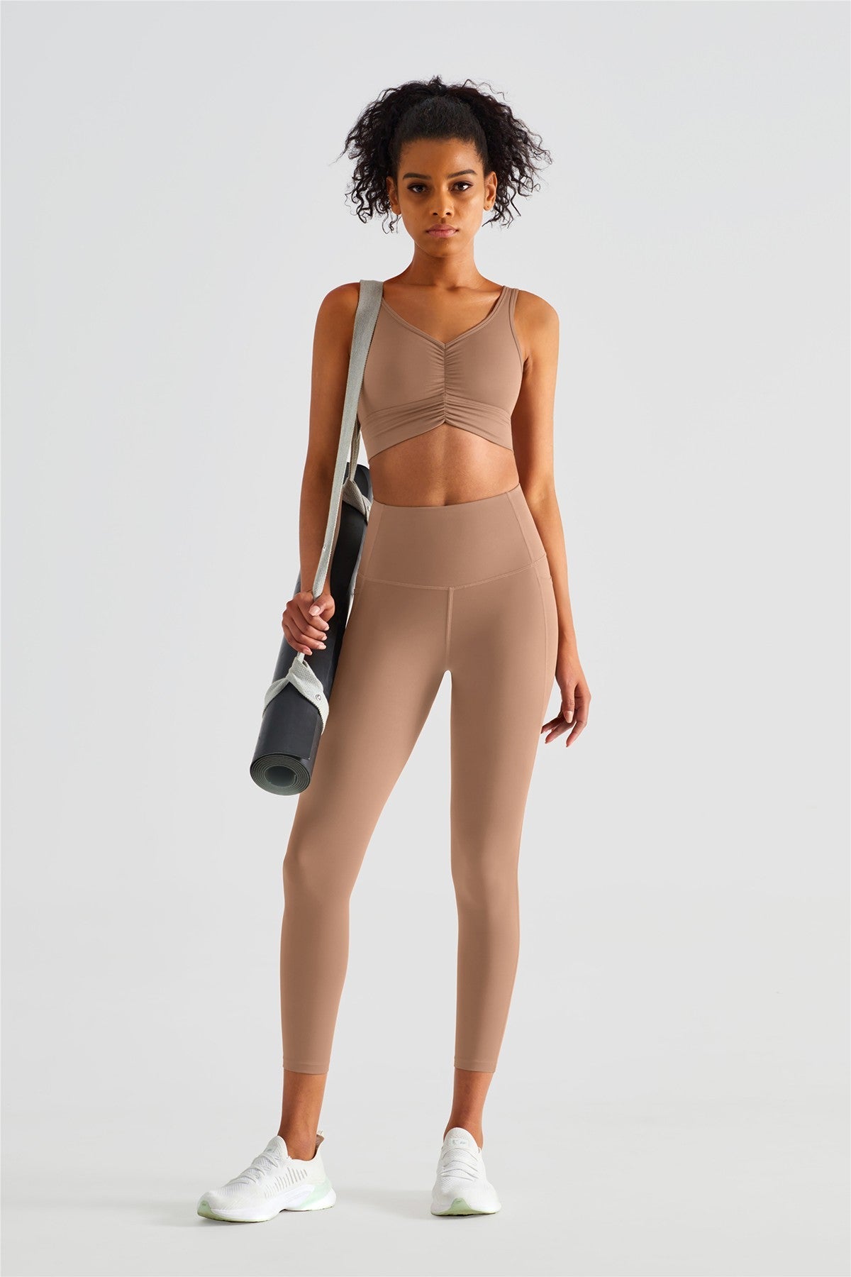 Sleek Ruched Longline Sports Bra