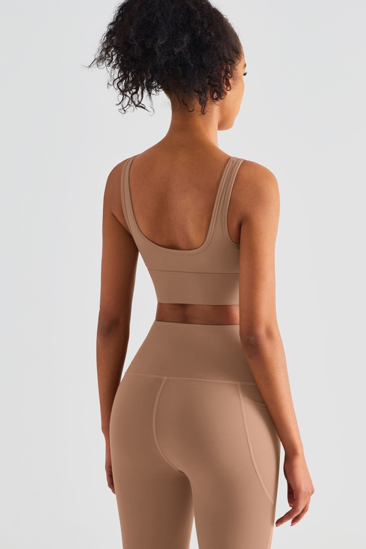 Sleek Ruched Longline Sports Bra