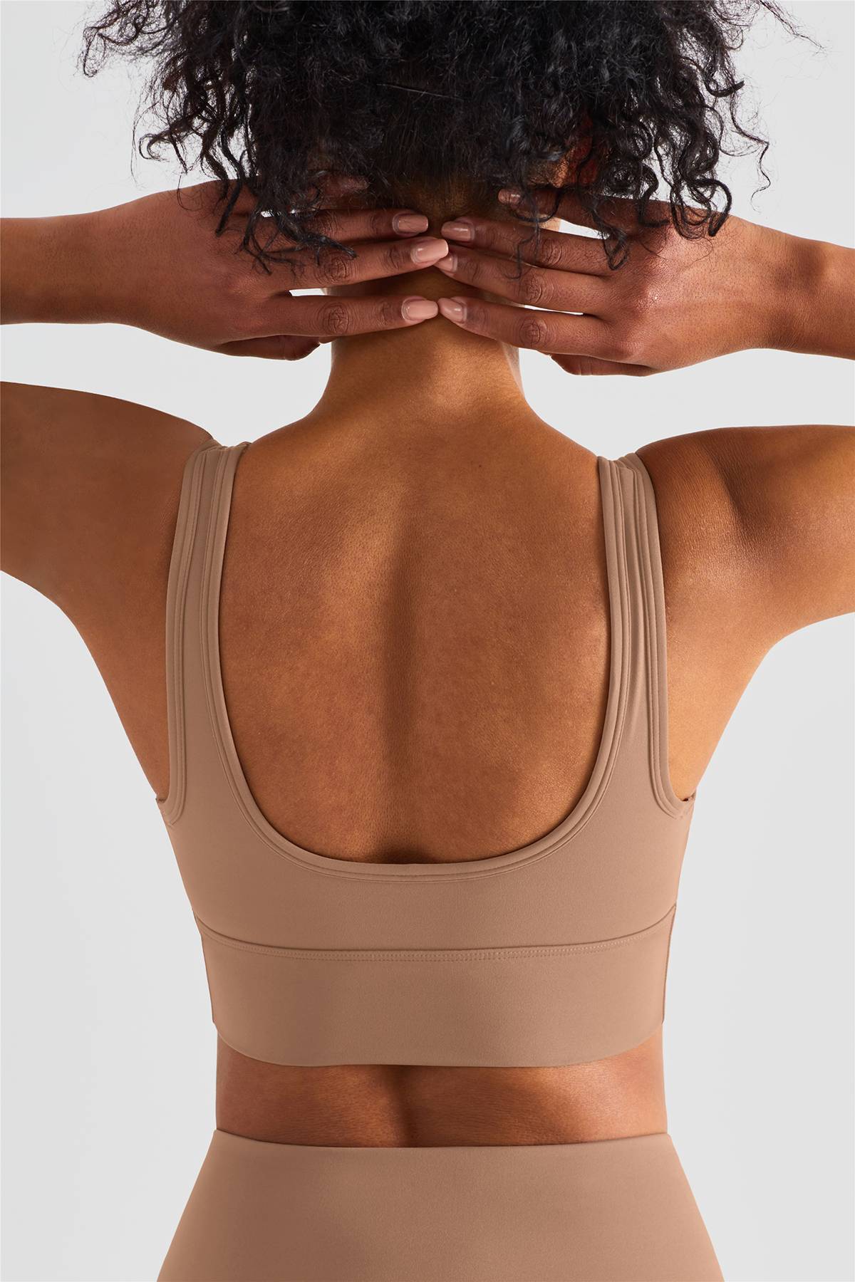 Sleek Ruched Longline Sports Bra