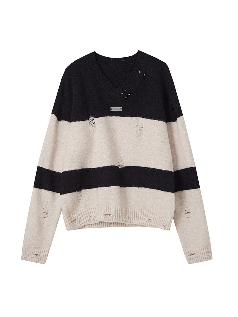 루즈 보더 벨트 Effortless Knit 