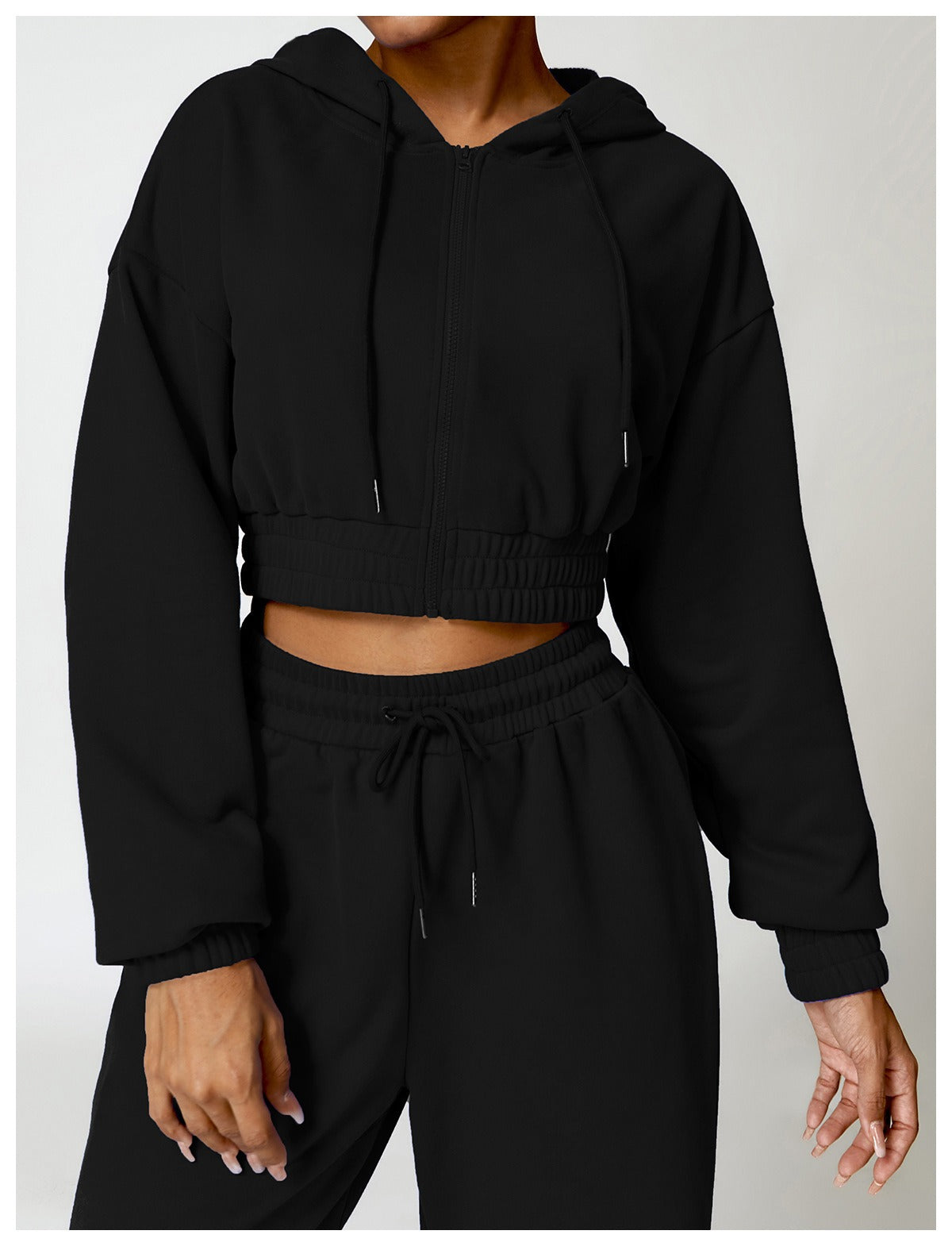 Mona Luxe 지퍼 스웨트수트 